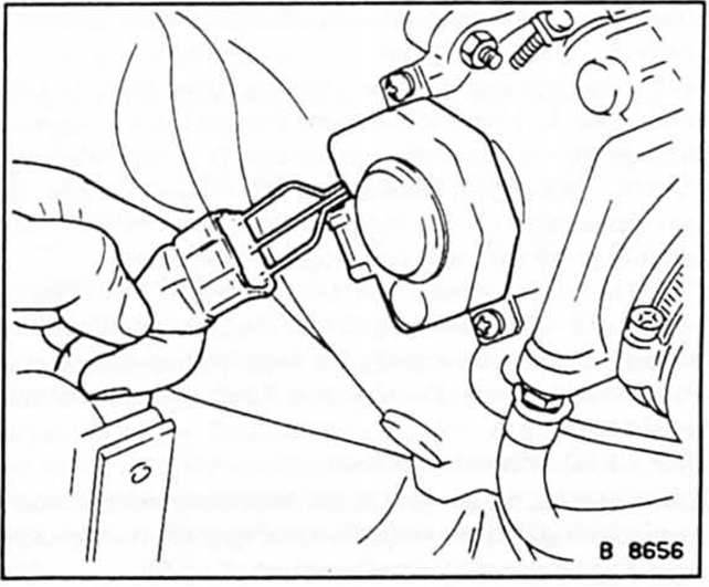 Opel Omega Reparaturanleitung. Zündzeitpunkt prüfen/einstellen