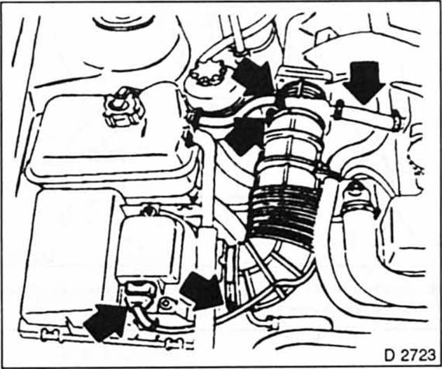 Opel Omega Reparaturanleitung. Zündkerzen aus und einbauen 