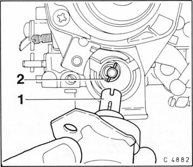 Opel Omega Reparaturanleitung. Drosselklappen-potentiometer aus- und einbauen/prüfen 