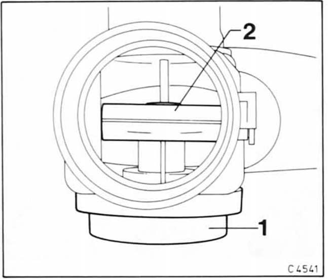 Opel Omega Reparaturanleitung. Ansaugluftvorwärmung prüfen 