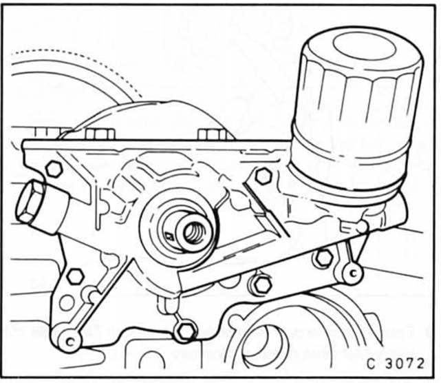 Opel Omega Reparaturanleitung. Ölpumpe aus- und einbauen