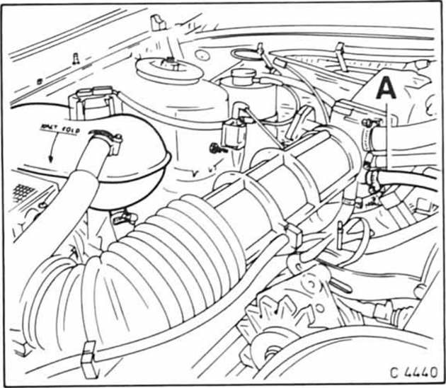 Opel Omega Reparaturanleitung. Kühlmittel ablassen und auffüllen