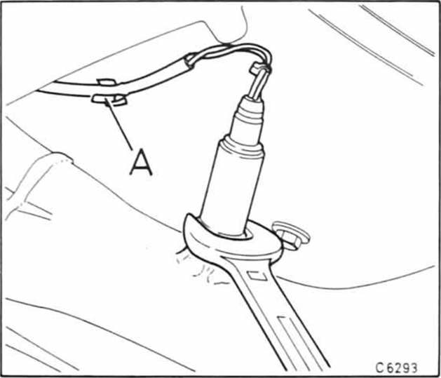 Opel Omega Reparaturanleitung. Lambda-sonde aus- und einbauen 