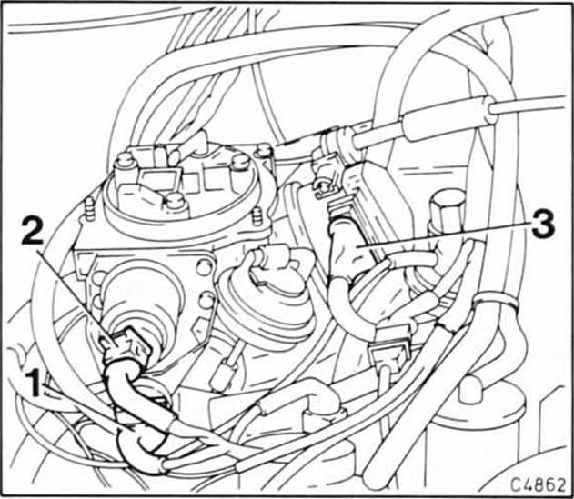 Opel Omega Reparaturanleitung. Vergaser aus- und einbauen