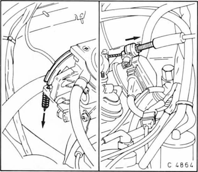 Opel Omega Reparaturanleitung. Vergaser aus- und einbauen