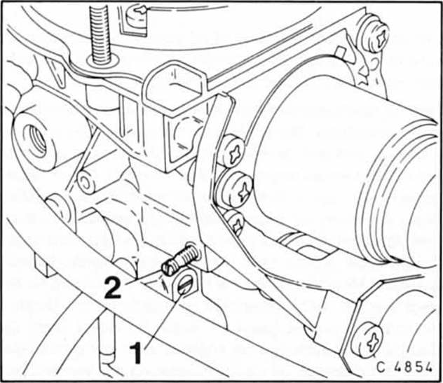 Opel Omega Reparaturanleitung. Leerlaufdrehzahl prüfen/co-gehalt einstellen