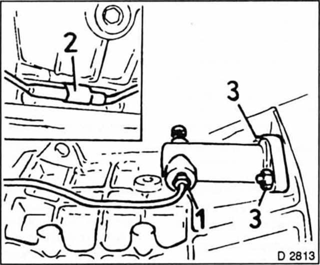 Opel Omega Reparaturanleitung. Kupplungs-nehmerzylinder aus-und einbauen 