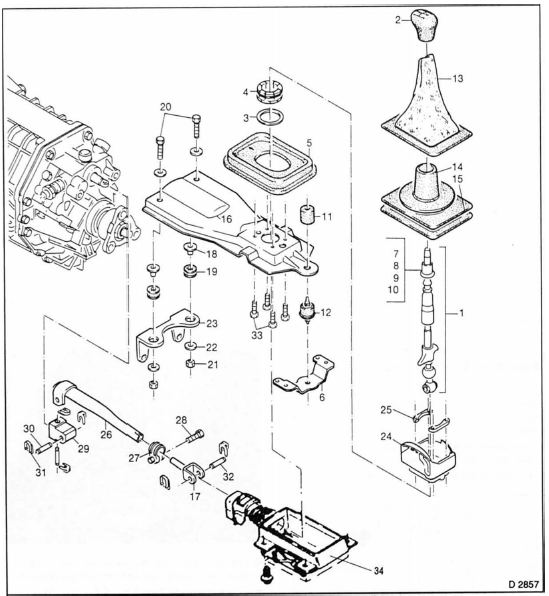 Opel Omega Reparaturanleitung. Die schaltung