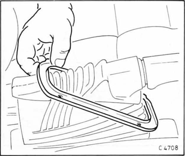 Opel Omega Reparaturanleitung. Handbremshebel aus- und einbauen 