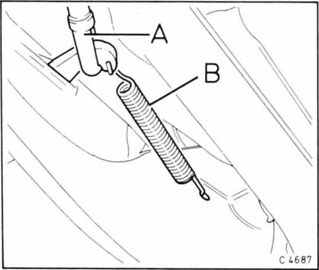 Opel Omega Reparaturanleitung. Bremsbacken für handbremse aus-und einbauen 