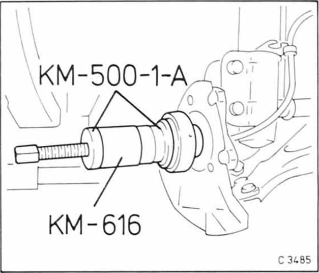 Opel Omega Reparaturanleitung. Radlager/radnabe vorn aus-und einbauen 