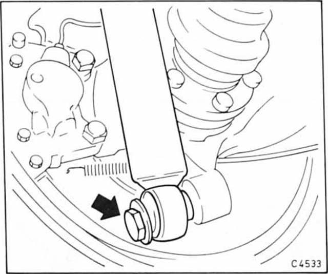 Opel Omega Reparaturanleitung. Stoÿdämpfer hinten aus- und einbauen 