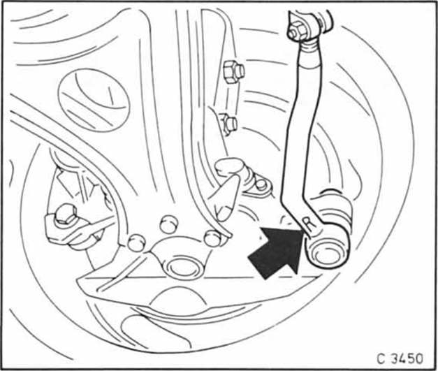 Opel Omega Reparaturanleitung. Spurstange/spurstangengelenk aus-und einbauen 