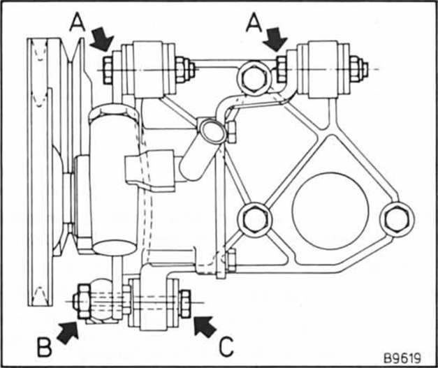 Opel Omega Reparaturanleitung. Ersetzen/spannen