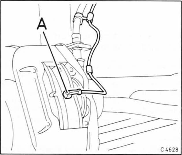 Opel Omega Reparaturanleitung. Scheibenbremsbeläge vorn aus-und einbauen 