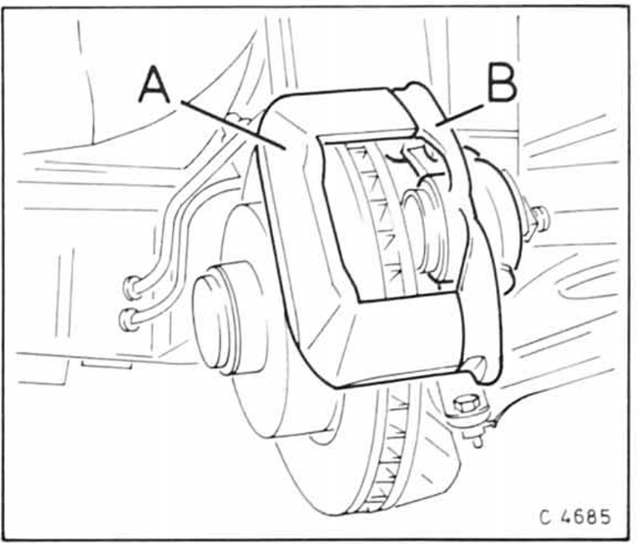 Opel Omega Reparaturanleitung. Bremsscheibendicke prüfen 