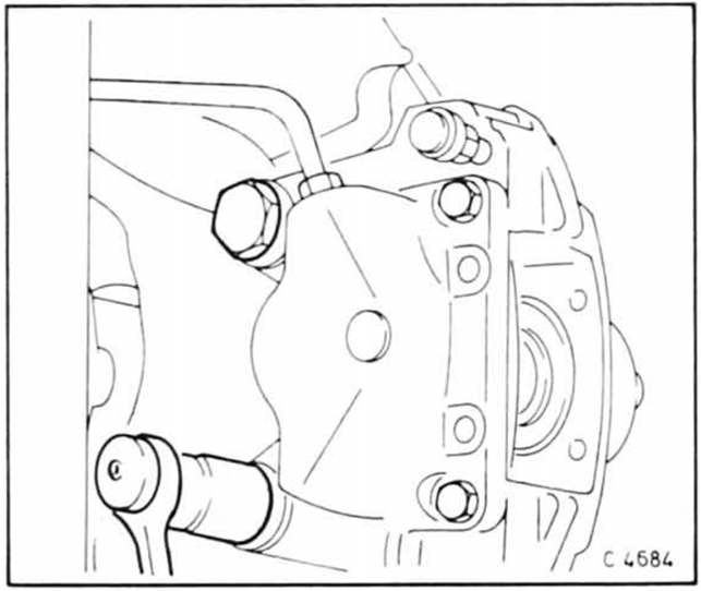 Opel Omega Reparaturanleitung. Bremsscheibe hinten aus-und einbauen 