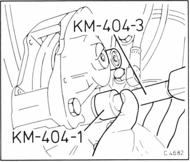 Opel Omega Reparaturanleitung. Bremsscheibe hinten aus-und einbauen 