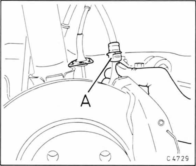 Opel Omega Reparaturanleitung. Bremsanlage entlüften 