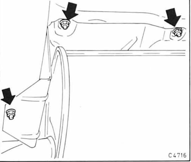 Opel Omega Reparaturanleitung. Handbremsseil aus- und einbauen 