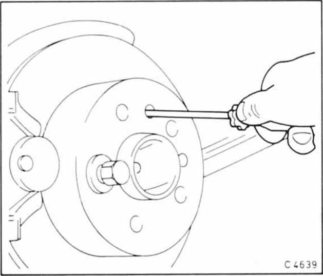 Opel Omega Reparaturanleitung. Handbremse einstellen 