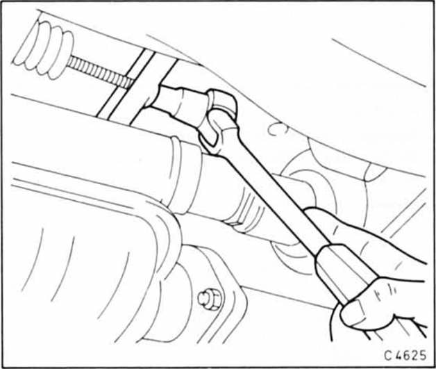 Opel Omega Reparaturanleitung. Handbremse einstellen 