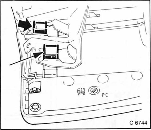 Opel Omega Reparaturanleitung. Frontverkleidung aus- und einbauen