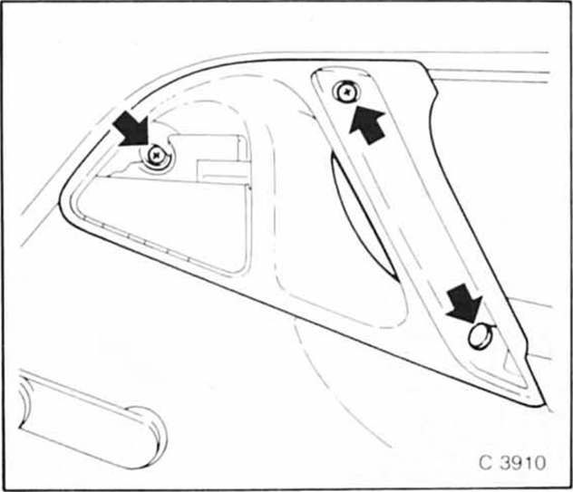 Opel Omega Reparaturanleitung. Türverkleidung aus- und einbauen 