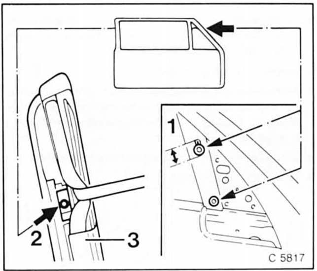 Opel Omega Reparaturanleitung. Türfenster aus- und einbauen 