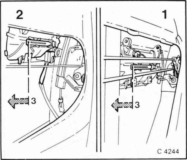 Opel Omega Reparaturanleitung. Türgriff aus- und einbauen 