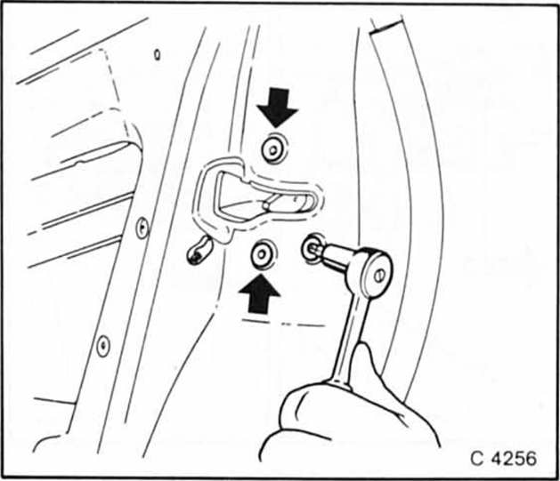 Opel Omega Reparaturanleitung. Türschloÿ aus-und einbauen