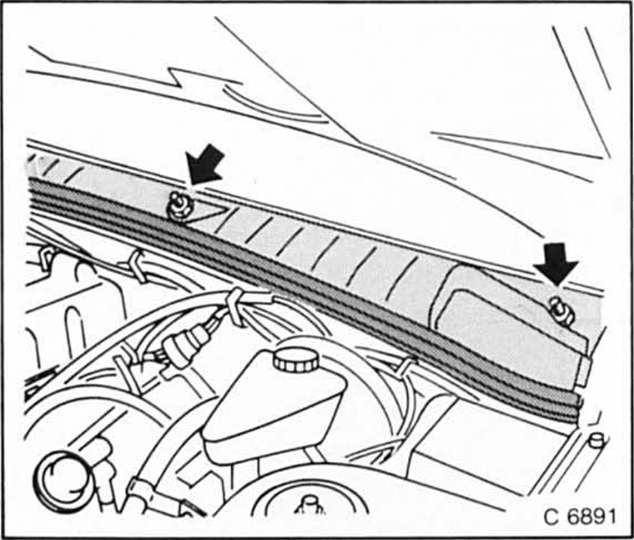 Opel Omega Reparaturanleitung. Heizgebläse prüfen/aus- und einbauen 