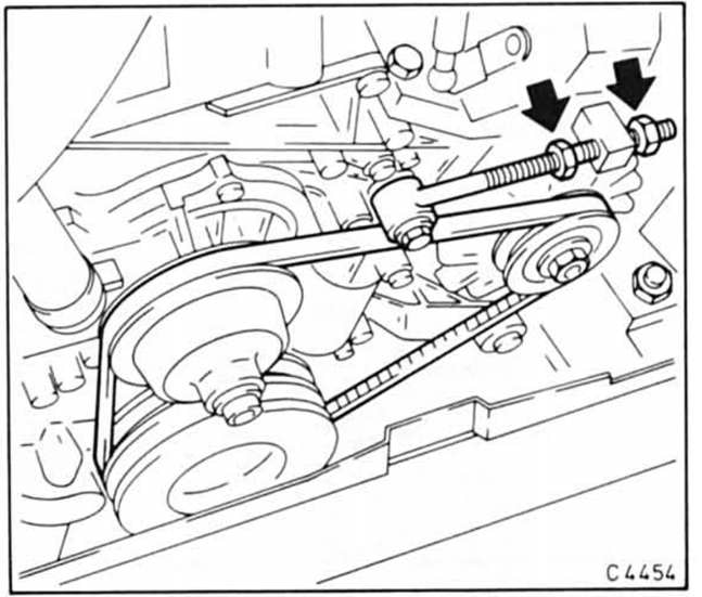 Opel Omega Reparaturanleitung. Generator aus- und einbauen 