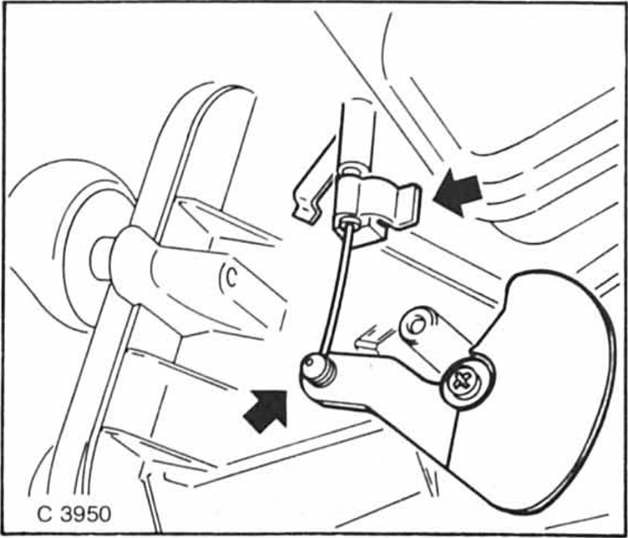 Opel Omega Reparaturanleitung. Heizungsbetätigung/heizungszüge aus- und einbauen 