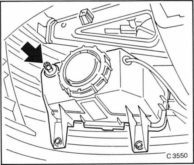 Opel Omega Reparaturanleitung. Scheinwerfer einstellen