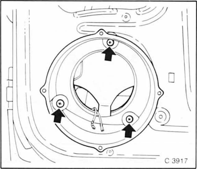 Opel Omega Reparaturanleitung. Lautsprecher in die vordertüren einbauen