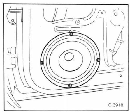 Opel Omega Reparaturanleitung. Lautsprecher in die vordertüren einbauen