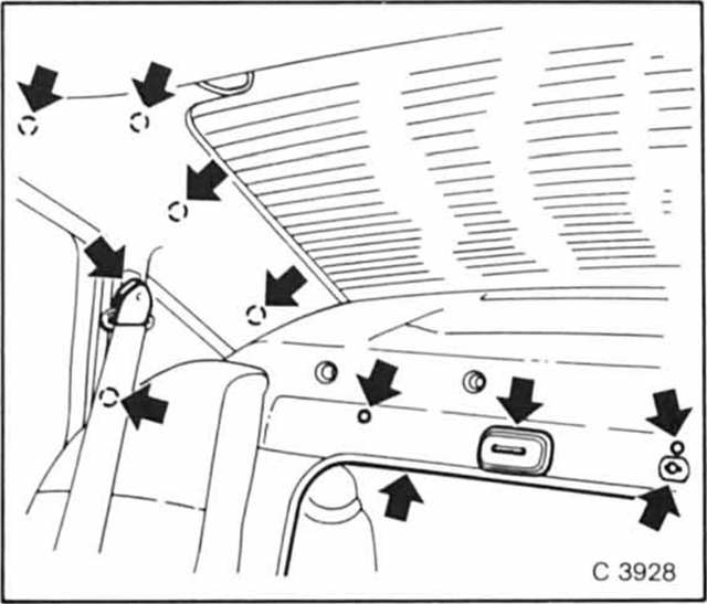 Opel Omega Reparaturanleitung. Hecklautsprecher limousine einbauen