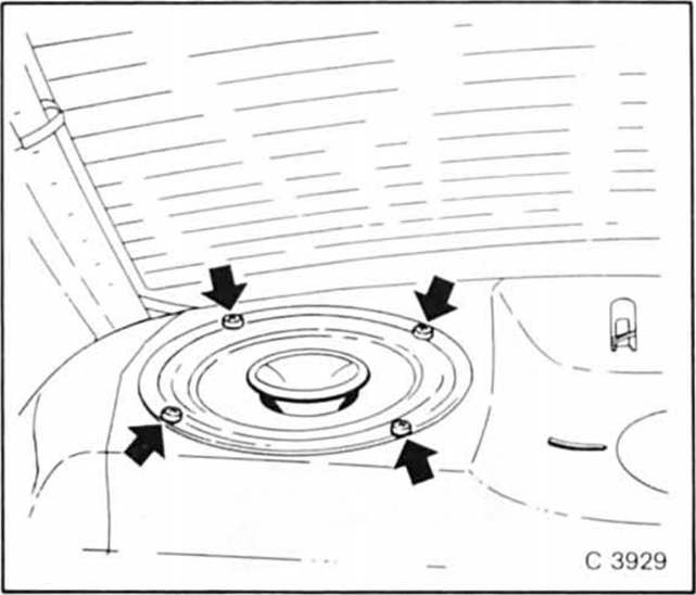 Opel Omega Reparaturanleitung. Hecklautsprecher limousine einbauen
