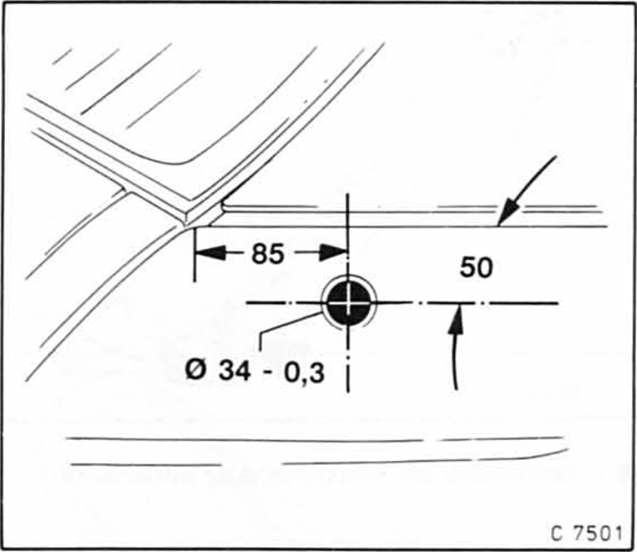 Opel Omega Reparaturanleitung. Antenne einbauen