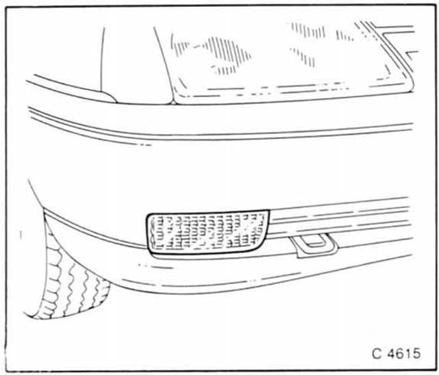 Opel Omega Reparaturanleitung. Nebelscheinwerfer nachträglich einbauen