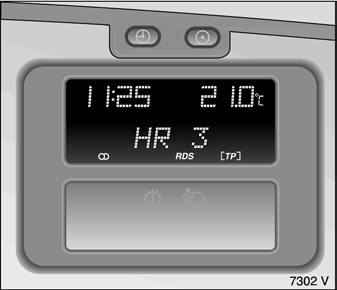 Opel Omega. Triple-info-display