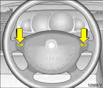 Opel Omega. Signalhorn betätigen