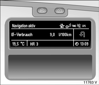 Opel Omega. Graphic-info-display , color-info-display