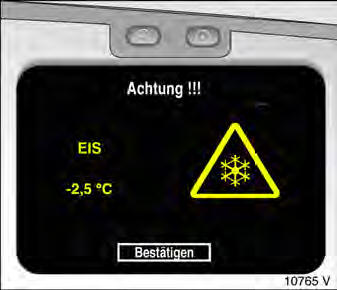 Opel Omega. Auÿentemperatur