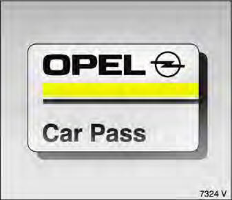 Opel Omega. Kontrollleuchte fur wegfahrsperre