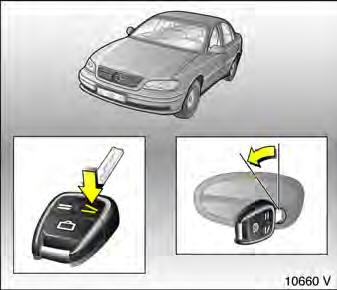 Opel Omega. Entriegeln