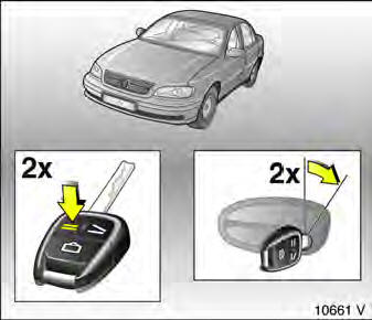 Opel Omega. Sichern