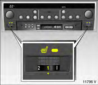 Opel Omega. Heizbare vordersitze
