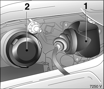 Opel Omega. Xenon-scheinwerfersystem, abblendlicht, fernlicht